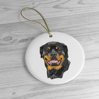 Rottweiler Ceramic Ornaments