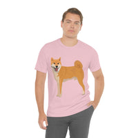 Shiba Inu Unisex Jersey Short Sleeve Tee, S - 3XL, 16 Colors, 100% Cotton, Light Fabric, FREE Shipping, Made in USA!!