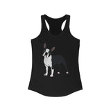 Boston Terrier Women's Ideal Racerback Tank