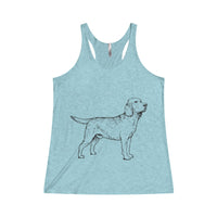 Labrador Retriever Tank Tops for Women Tri-Blend Racerback Tank