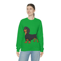 Dachshund Unisex Heavy Blend™ Crewneck Sweatshirt, S - 2XL, 14 Colors, Cotton/Polyester, Medium Fabric, FREE Shipping, Made in USA!!