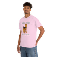 Airedale Terrier Unisex Heavy Cotton Tee, S - 5XL, 14 Colors, Light Fabric, FREE Shipping, Made in USA!!