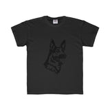 German Shepherd Kids Regular Fit Tee