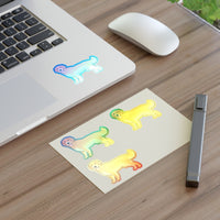 Golden Retriever Sticker Sheets, 2 Image Sizes, 3 Image Surfaces, Water Resistant Vinyl, FREE Shipping, Made in USA!!