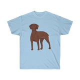 Vizsla Unisex Ultra Cotton Tee, 12 Colors, S - 5XL, FREE Shipping, Made in the USA!!