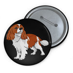 Cavalier King Charles Spaniel Custom Pin Buttons