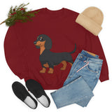 Dachshund Unisex Heavy Blend™ Crewneck Sweatshirt, S - 2XL, 14 Colors, Cotton/Polyester, Medium Fabric, FREE Shipping, Made in USA!!