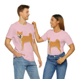 Shiba Inu Unisex Jersey Short Sleeve Tee, S - 3XL, 16 Colors, 100% Cotton, Light Fabric, FREE Shipping, Made in USA!!