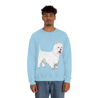 West Highland White Terrier Unisex Heavy Blend™ Crewneck Sweatshirt, S - 5XL, Cotton/Polyester, FREE Shipping, Made in USA!!