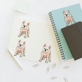 French Bulldog Sticker Sheets, 2 Image Sizes, 3 Image Surfaces, Water Resistant Vinyl, FREE Shipping, Made in USA!!