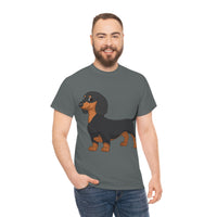 Dachshund Unisex Heavy Cotton Tee, S - 5XL, 12 Colors, Light Fabric, FREE Shipping, Made in USA!!
