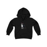 Boston Terrier Youth Heavy Blend Hooded Sweatshirt