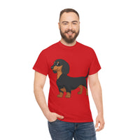 Dachshund Unisex Heavy Cotton Tee, S - 5XL, 12 Colors, Light Fabric, FREE Shipping, Made in USA!!