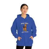 Airedale Terrier Unisex Heavy Blend Hooded Sweatshirt, S - 5XL, 12 Colors, Cotton/Polyester, FREE Shipping, Made in USA!!