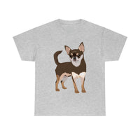 Chihuahua Unisex Heavy Cotton Tee, S - 5XL, 12 Colors, 100% Cotton, Made in the Usa, Free Shipping!!