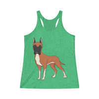 Great Dane Women's Tri-Blend Racerback Tank