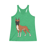 Great Dane Women's Tri-Blend Racerback Tank