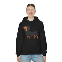 Dachshund Unisex Heavy Blend™ Hooded Sweatshirt, S - 5XL, 13 Colors, Cotton/Polyester, FREE Shipping, Made in USA!!