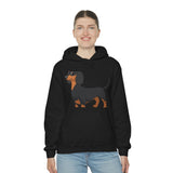 Dachshund Unisex Heavy Blend™ Hooded Sweatshirt, S - 5XL, 13 Colors, Cotton/Polyester, FREE Shipping, Made in USA!!