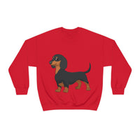 Dachshund Unisex Heavy Blend™ Crewneck Sweatshirt, S - 2XL, 14 Colors, Cotton/Polyester, Medium Fabric, FREE Shipping, Made in USA!!