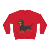Dachshund Unisex Heavy Blend™ Crewneck Sweatshirt, S - 2XL, 14 Colors, Cotton/Polyester, Medium Fabric, FREE Shipping, Made in USA!!