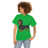 Dachshund Unisex Heavy Cotton Tee, S - 5XL, 12 Colors, Light Fabric, FREE Shipping, Made in USA!!