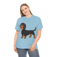 Dachshund Unisex Heavy Cotton Tee, S - 5XL, 12 Colors, Light Fabric, FREE Shipping, Made in USA!!