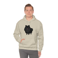Black Pomeranian Unisex Heavy Blend™ Hooded Sweatshirt, S - 3XL, 6 Colors, Cotton/Polyester, FREE Shipping, Made in USA!!