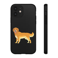Golden Retriever Cell Phone Cases, Samsung, iPhone, Google, Impact Resistant, Dual Layer for Protection, FREE Shipping, Made in USA!!