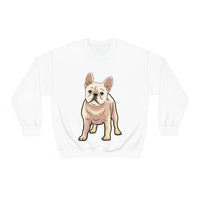 French Bulldog Unisex Heavy Blend Crewneck Sweatshirt, S - 3XL, 6 Colors, Loose Fit, Cotton/Polyester, FREE Shipping, Made in USA!!