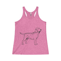 Labrador Retriever Tank Tops for Women Tri-Blend Racerback Tank