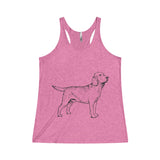 Labrador Retriever Tank Tops for Women Tri-Blend Racerback Tank