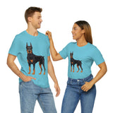 Doberman Pinscher Unisex Jersey Short Sleeve Tee