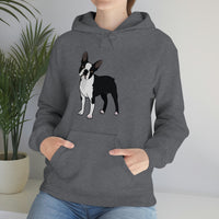 Boston Terrier Unisex Heavy Blend™ Hooded Sweatshirt, S - 5XL, 12 Colors, Cotton/Polyester, FREE Shipping, Made in USA!!