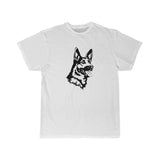 German Shepherd Men's Short Sleeve Tee, S - 5XL, 9 Colors, Cotton, Light Fabric, Relaxed Fit, FREE Shipping, Made in USA!!