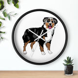 Australian Shepherd Wall clock