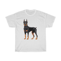 Doberman Pinscher Unisex Heavy Cotton Tee