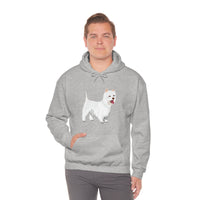 West Highland White Terrier Unisex Heavy Blend™ Hooded Sweatshirt, S - 5XL, Cotton/Polyester, FREE Shipping, Made in USA!!