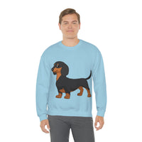 Dachshund Unisex Heavy Blend™ Crewneck Sweatshirt, S - 2XL, 14 Colors, Cotton/Polyester, Medium Fabric, FREE Shipping, Made in USA!!