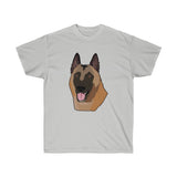 Belgian Malinois Unisex Ultra Cotton Tee, Short Sleeve, T Shirt, Men, Women, Made in USA!!