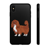 Ruby Cavalier King Charles Spaniel Tough Cases, Matte/Glossy, Outer Shell, 2 Layer Case For Protection, Over 30 Cases!!