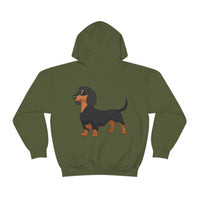 Dachshund Unisex Heavy Blend™ Hooded Sweatshirt, S - 5XL, 13 Colors, Cotton/Polyester, FREE Shipping, Made in USA!!