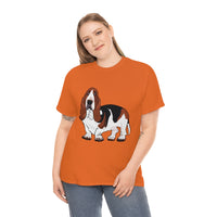 Basset Hound Unisex Heavy Cotton Tee, S - 5XL, 12 Colors, 100% Cotton, FREE  Shipping, Made in USA!!