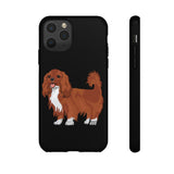 Ruby Cavalier King Charles Spaniel Tough Cases, Matte/Glossy, Outer Shell, 2 Layer Case For Protection, Over 30 Cases!!