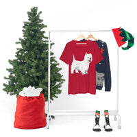 West Highland White Terrier Unisex Jersey Short Sleeve Tee, S - 3XL, Cotton, Light Fabric, FREE Shipping, Made in USA!!