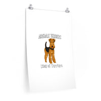 Airedale Terrier Premium Matte vertical posters