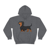 Dachshund Unisex Heavy Blend™ Hooded Sweatshirt, S - 5XL, 13 Colors, Cotton/Polyester, FREE Shipping, Made in USA!!