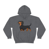 Dachshund Unisex Heavy Blend™ Hooded Sweatshirt, S - 5XL, 13 Colors, Cotton/Polyester, FREE Shipping, Made in USA!!