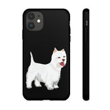 West Highland White Terrier Tough Cell Phone Cases, Impact Resistant, Matte or Glossy, FREE Shipping, Made in USA!!