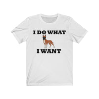 I Do What I Want Great Dane Unisex Jersey Short Sleeve Tee